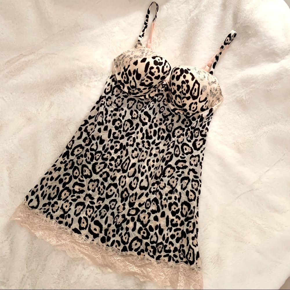 NWOT Victoria’s Secret Animal Print Nightie 34D